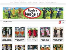 Tablet Screenshot of fabricademascotes.com